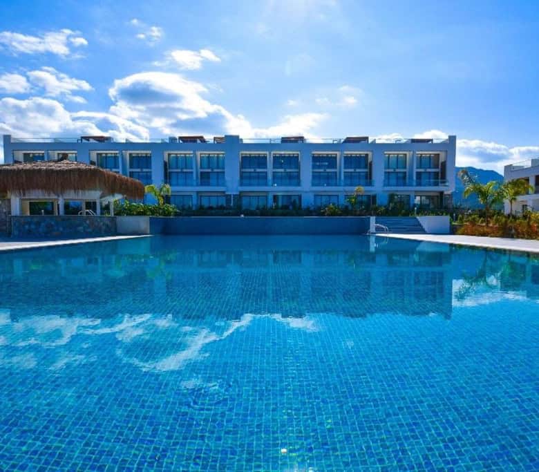 Modern luxury penthouse with pool view in Deja Blue Complex, Kyrenia North Cyprus.