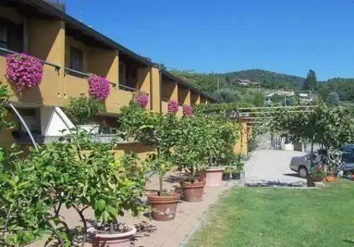 Hotel on Lake Viverone with scenic views in Piverone, Torino, Italy.