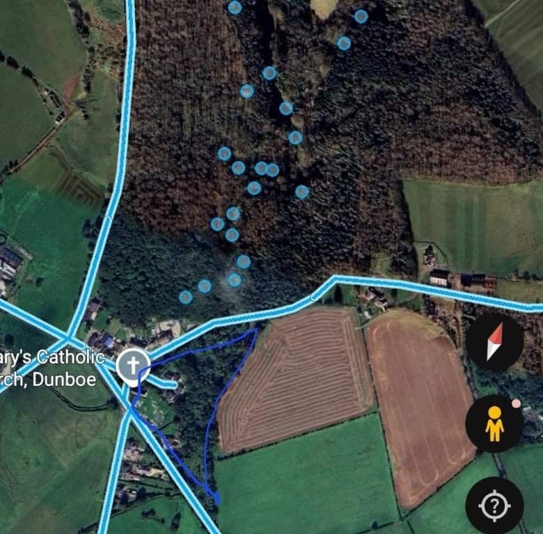 Aerial view of land plots in Castlerock, County Derry, Northern Ireland.