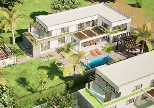 Luxury resort villa with private pool and modern amenities in Ngaparou Saly, part of RH Palmeraie Re.