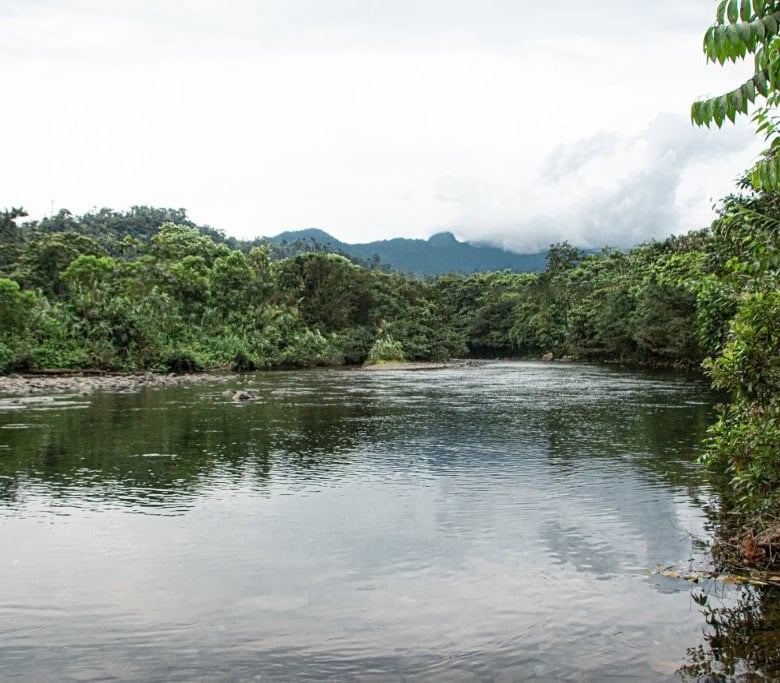 River view at Llurimagua Ecuador for sale.