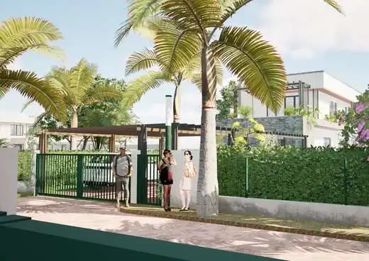 Entrance to RH Palmeraie Resort and Residences in Ngaparou Saly.