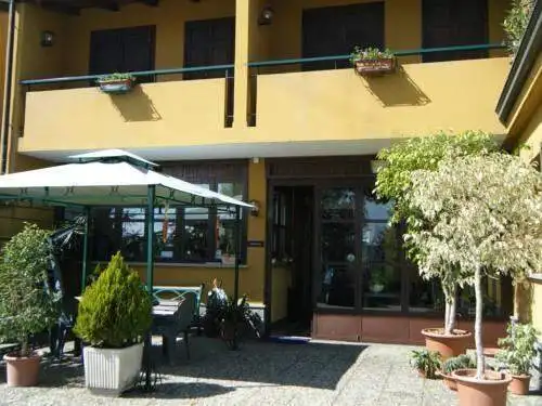 Hotel on Lake Viverone with scenic views in Piverone, Torino, Italy.
