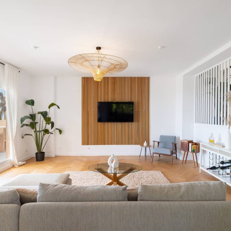 Luxurious penthouse with modern design and expansive south-facing panoramic city views.