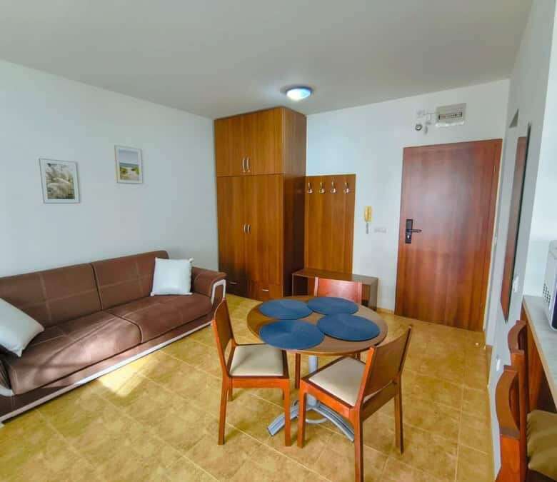 Bright interior of a 48 sq.m. studio at Sea Lighthouse, Sveti Vlas, just 200m from the sea. Perfect.