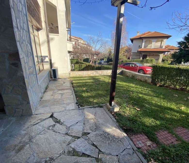 Outdoor space of a modern apartment near Vineyards SPA Resort.