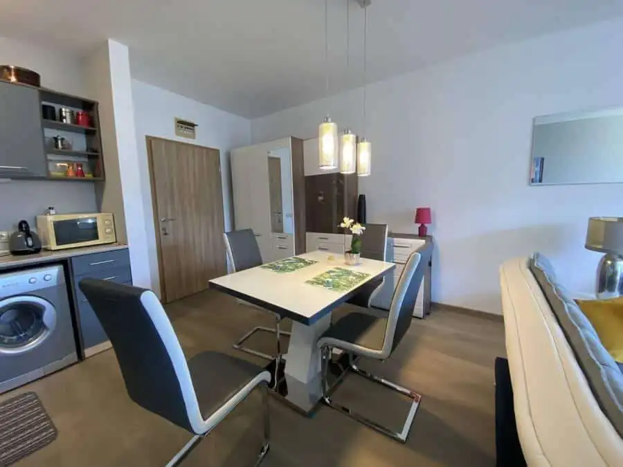 Cozy 1-bedroom apartment with contemporary design in Vineyards SPA Resort, just 2 km from the sea. P.