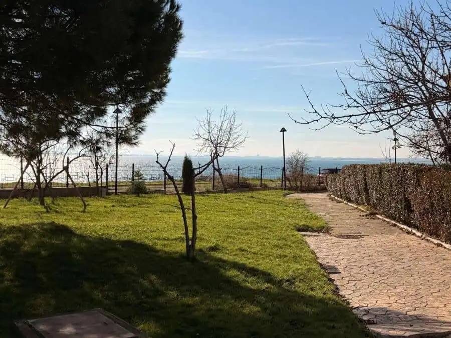 Sea view from Marina Cape Aheloy studio with pool views, 49 sq.m.