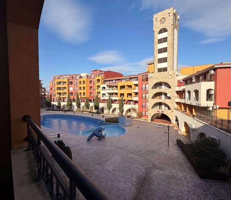 Large studio with pool views in Marina Cape, Aheloy, Black Sea Coast, Bulgaria.