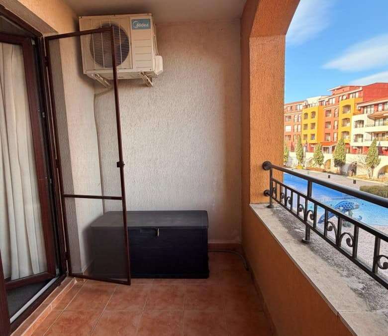 Sea view studio with pool views in Marina Cape, Aheloy, Black Sea Coast.