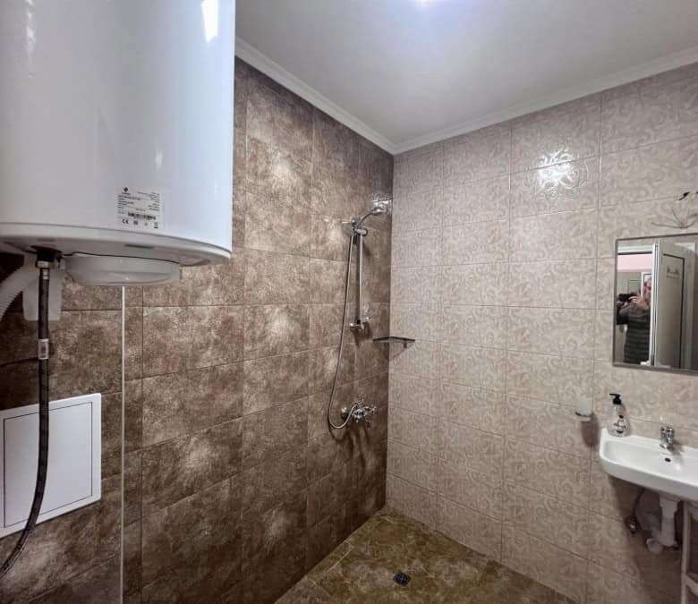 Bright studio apartment in Magnolia Residence 5, Sunny Beach, with modern bathroom and compact livin.