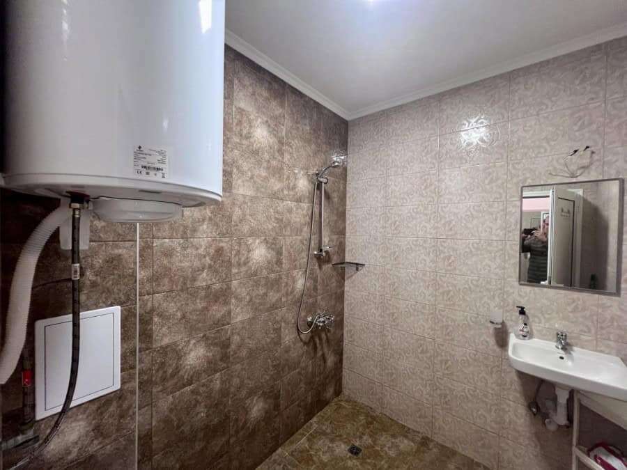 Bright studio apartment in Magnolia Residence 5, Sunny Beach, with modern bathroom and compact livin.