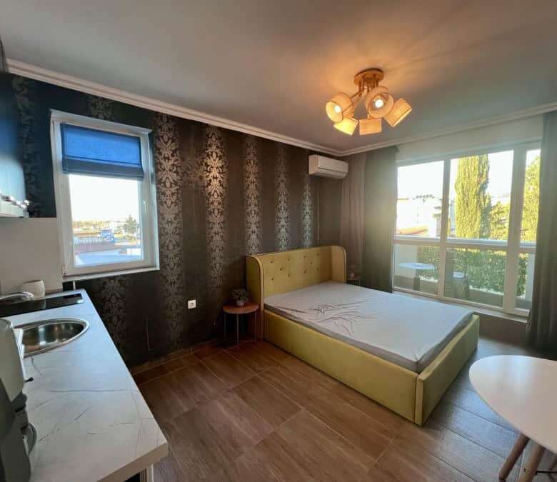 Bright studio in Magnolia Residence 5, Sunny Beach with modern interior and balcony views.