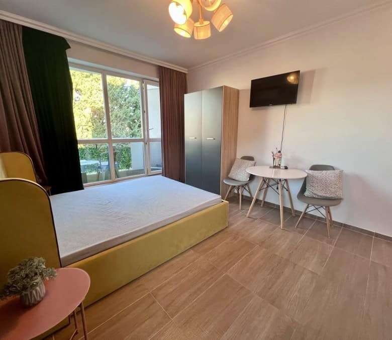Newly built 33 sq.m. studio in Magnolia Residence 5, center of Sunny Beach, Bulgaria.
