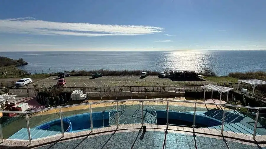 View of the sea from a 1-bedroom apartment in Costa Calma, Ravda.