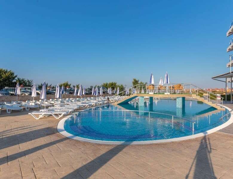 Sea view spacious studio in Costa Calma, Ravda, with modern amenities and pool access.
