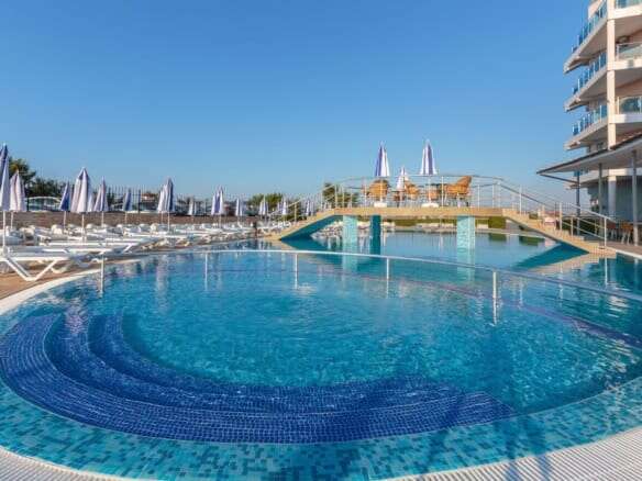 Sea view spacious studio apartment in Costa Calma Ravda, 42 sq.m., with pool access and modern ameni.