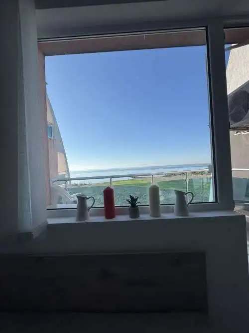 Sea view studio apartment with balcony in Costa Calma, Ravda, offering 42 sq.m. of living space.