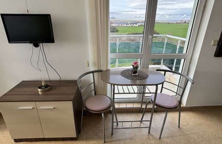Sea view fully furnished studio with balcony in Costa Calma, Ravda.
