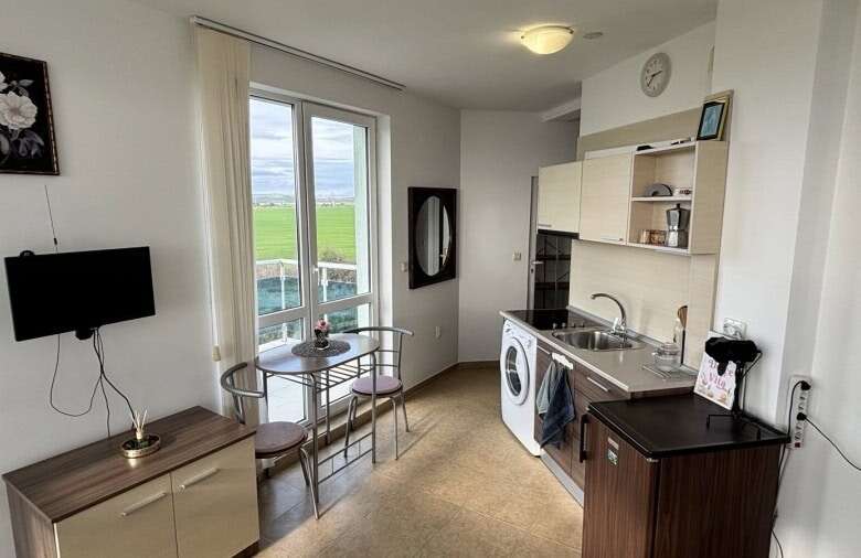 Fully furnished 30 sq.m. studio with sea view in Costa Calma, Ravda, Bulgaria.