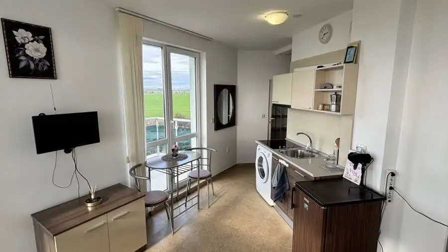 Fully furnished 30 sq.m. studio with sea view in Costa Calma, Ravda, Bulgaria.
