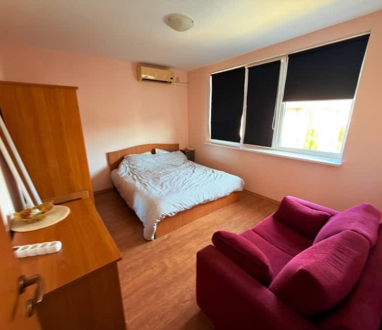 Apartment with 1 bedroom, nicely furnished, 56 sq.m., in Sunny Beach's Nessebar Fort Club.