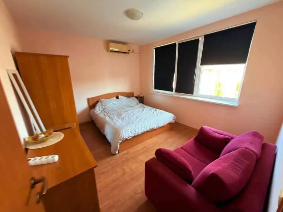 Apartment with 1 bedroom, nicely furnished, 56 sq.m., in Sunny Beach's Nessebar Fort Club.