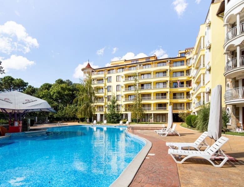 Apartment with pool at Summer Dreams, Sunny Beach resort, Bulgaria.
