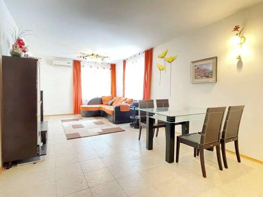 Fully furnished 1-bedroom apartment in Vista Residence, Sveti Vlas, with modern decor and spacious l.
