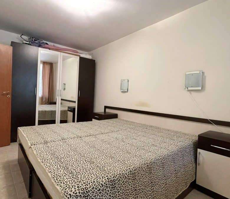 Interior view of a fully furnished bedroom in Vista Residence, Sveti Vlas.