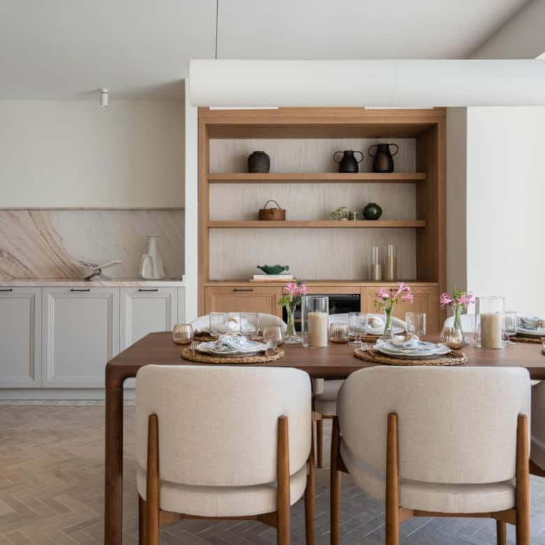 Luxury beachfront semi-detached home in Marbella Golden Mile with stylish interior design.