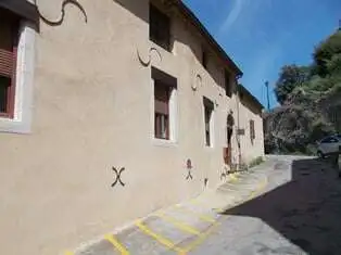 Beautiful view of a historic estate with house, apartment, café, and bar in Olargues, Herault. Perfe.