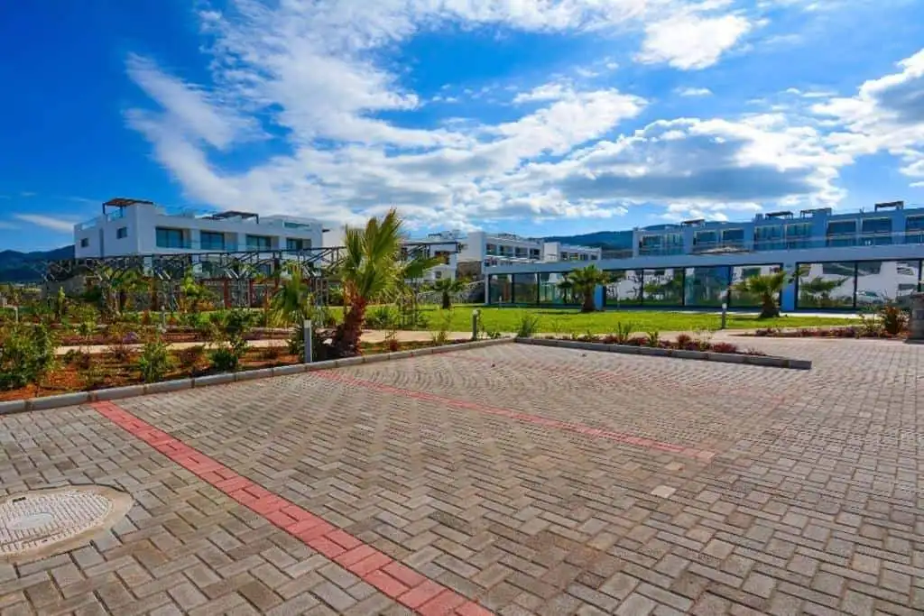 Spacious penthouse apartment with modern design in Deja Blue complex, North Cyprus. Perfect for luxu.