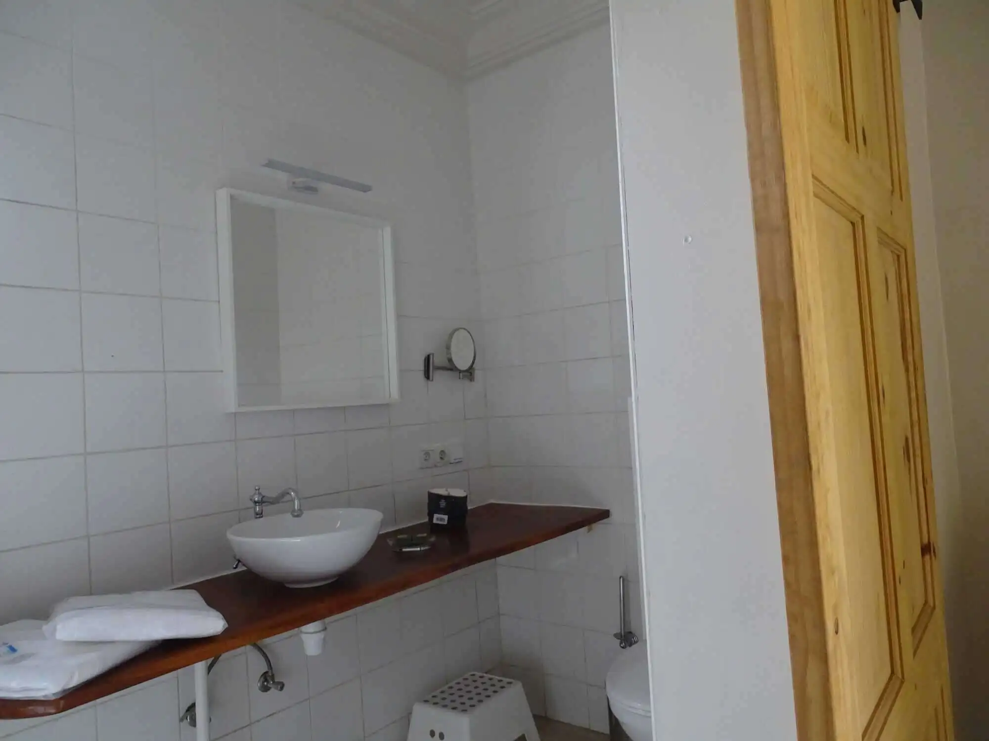 Cozy bathroom with modern fixtures in a bed and breakfast property for sale.