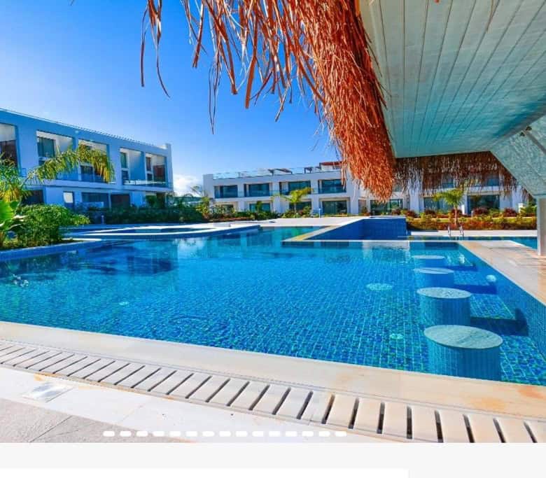 Penthouse apartment with pool view in Deja Blue Complex, Kyrenia, North Cyprus.