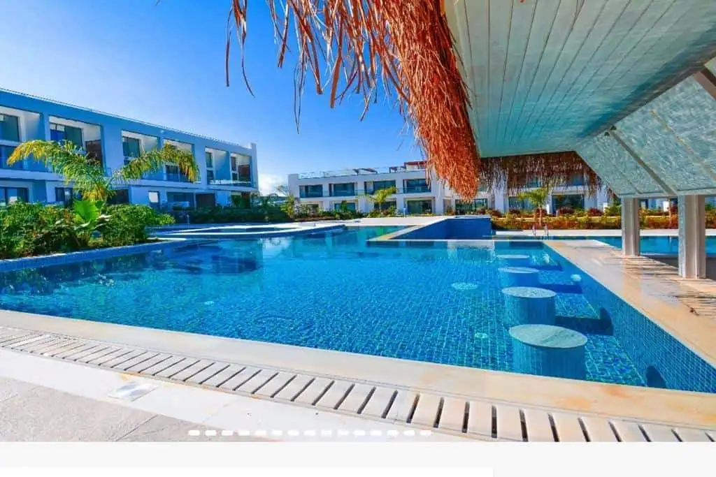 Penthouse apartment with pool view in Deja Blue Complex, Kyrenia, North Cyprus.