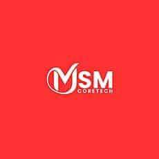MSM Coretech logo on a red background, representing the brand identity.