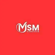 MSM Coretech logo on a red background, representing the brand identity.