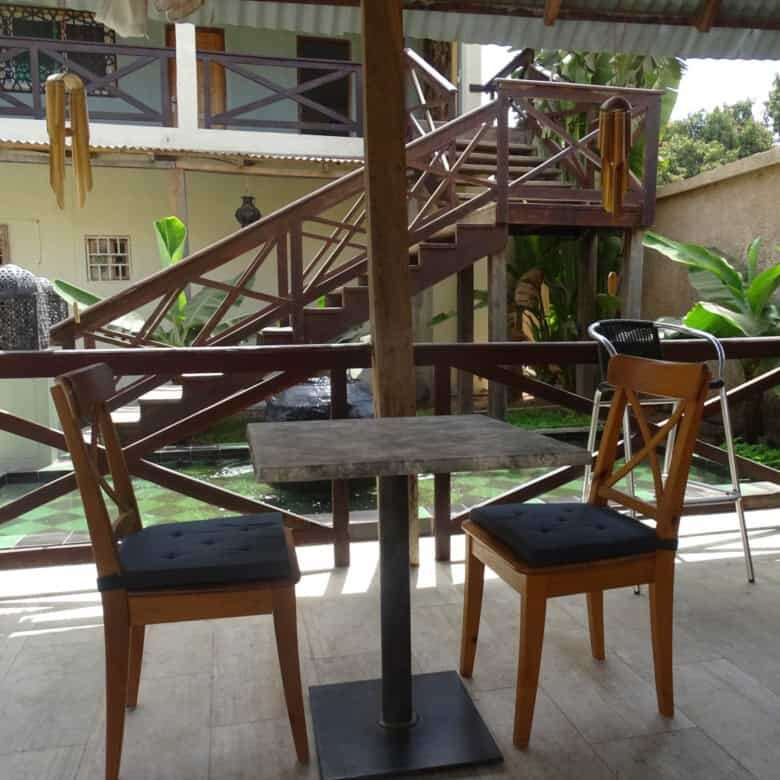 Charming bed and breakfast with six bedrooms in Kombo North district, featuring outdoor seating and.
