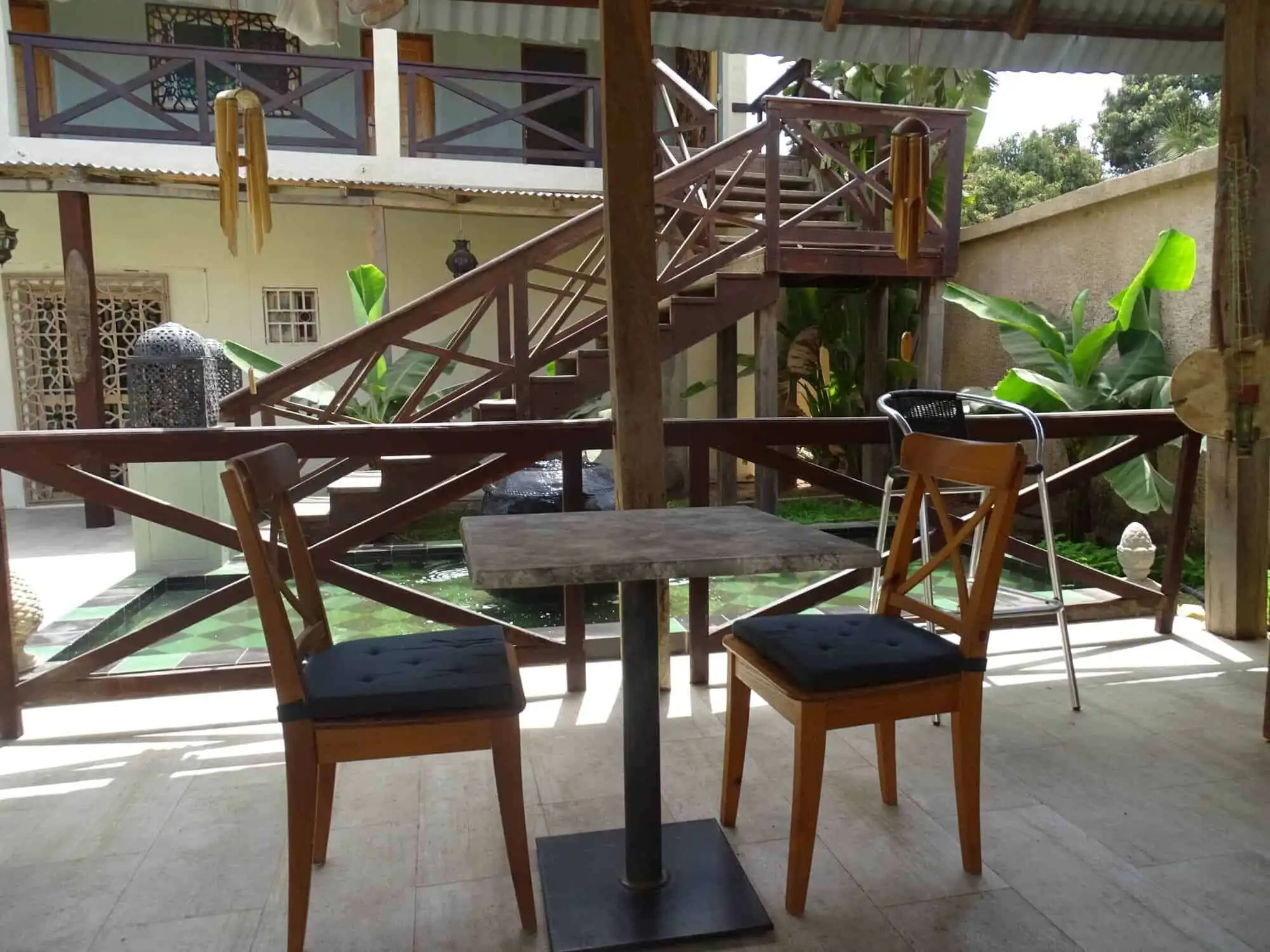 Charming bed and breakfast with six bedrooms in Kombo North district, featuring outdoor seating and.