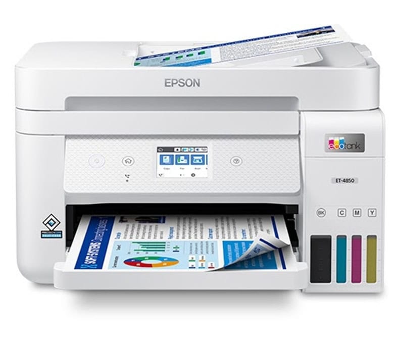 Epson color printer for property brochures and marketing materials.