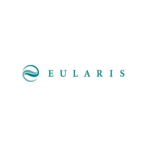 Eularis company logo with wave symbol and text.