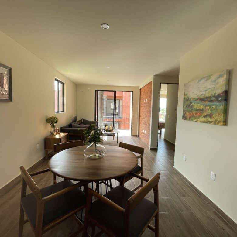 Stylish 2-bedroom rooftop home with spacious living area in San Miguel de Allende.