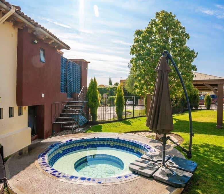 Elegant lakeside estate with private pool and lush garden in Rancho Los Labradores, San Miguel de Al.