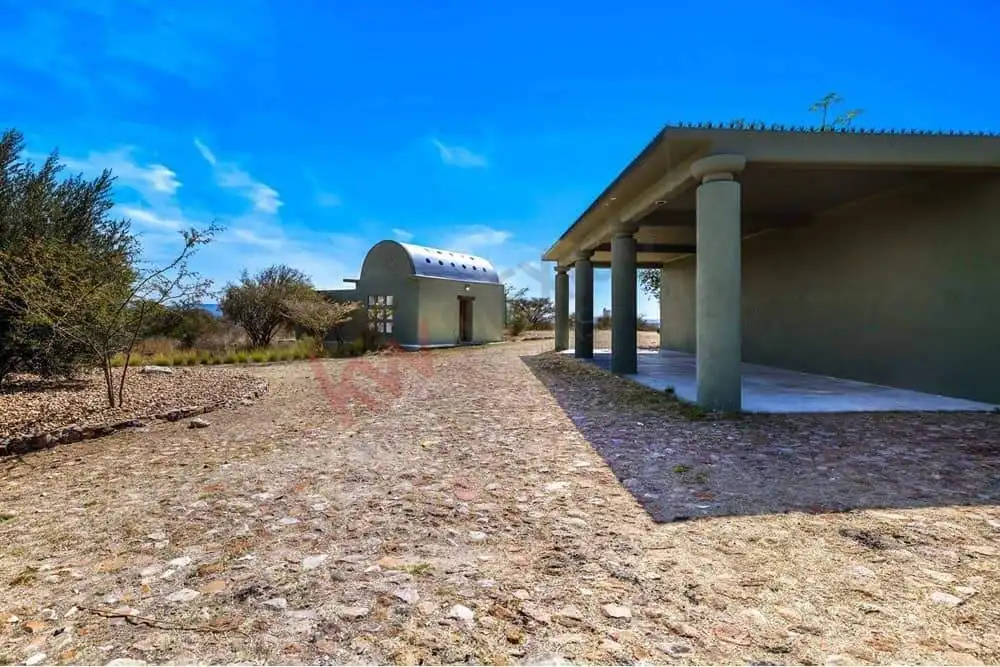 Unique rural property with modern design and spacious outdoor area.