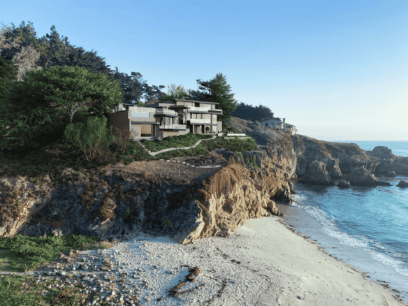 luxury home on a cliff