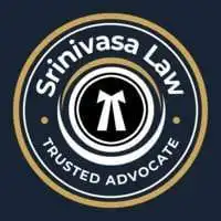 Srinivasa Law trusted advocate logo for legal services.