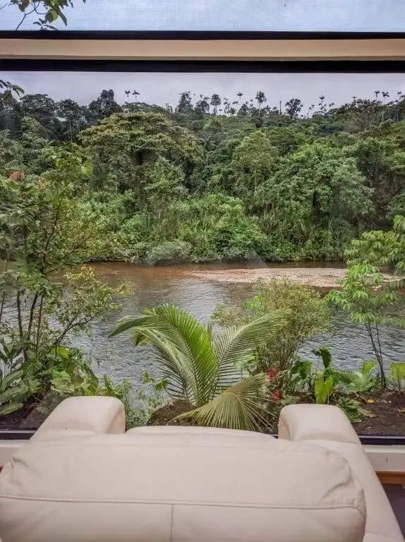 River view from property in Llurimagua, Ecuador.