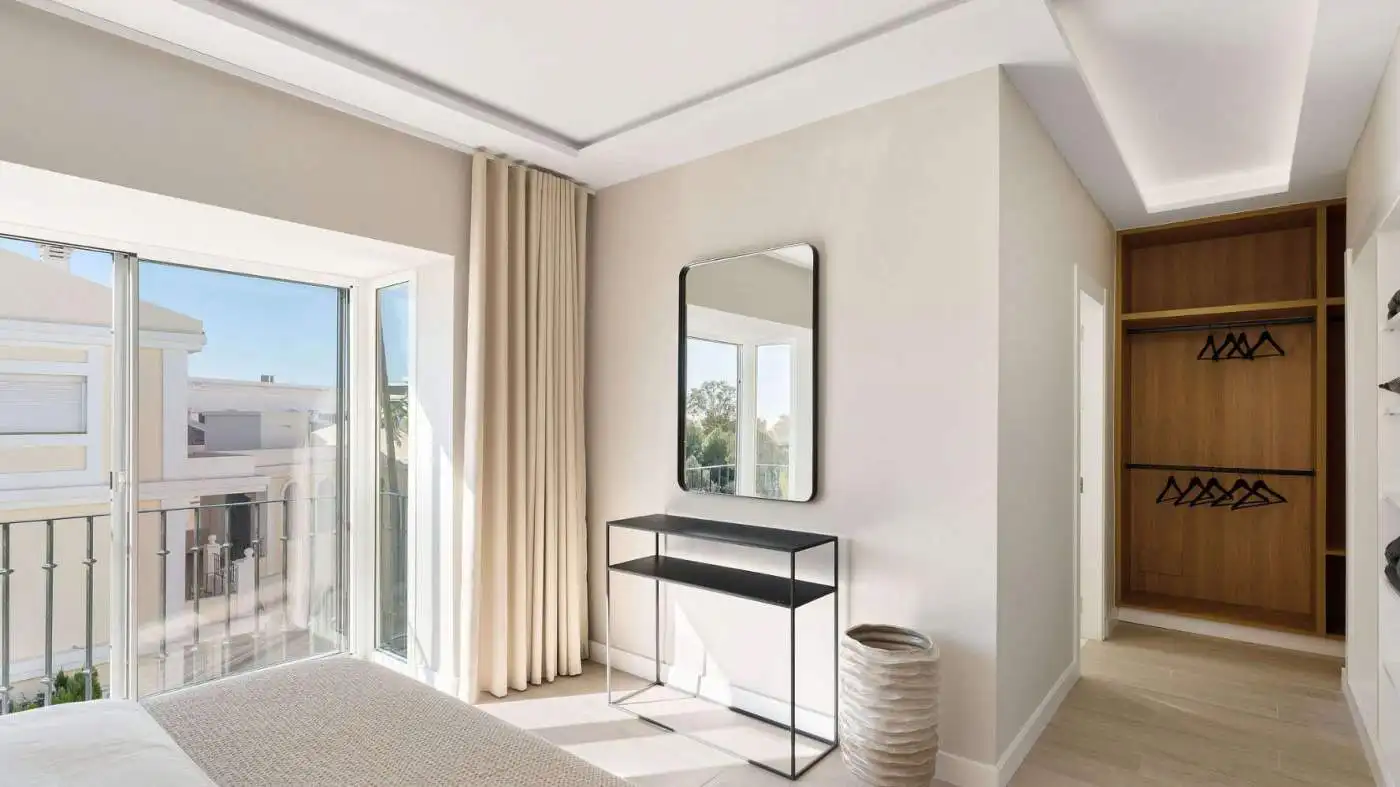 Stunning panoramic view from the Aloha Gardens duplex penthouse with modern interiors and spacious b.