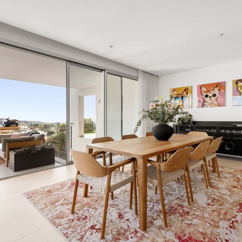 Spacious ground floor duplex apartment featuring stunning sea and mountain vistas in Marbella Club H.